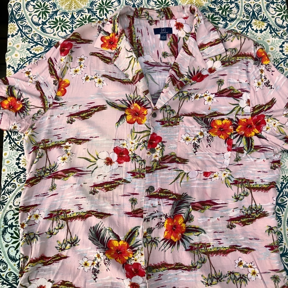 Floral Hawaiian Shirt from [g] George L